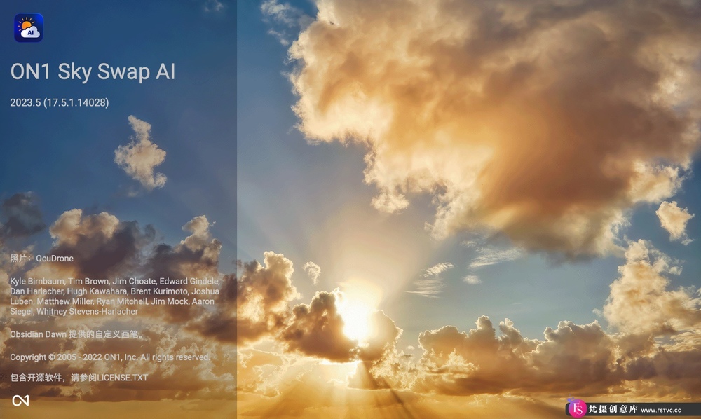 ON1 Sky Swap AI 2023.5 Mac 中文版：AI智能一键换天空插件WIN+MAC-梵摄创意库