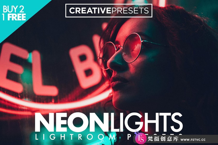 街拍夜景霓虹人像后期调色LR预设 Neon Lights Lightroom Presets-梵摄创意库