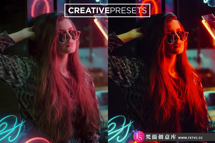 图片[7]-街拍夜景霓虹人像后期调色LR预设 Neon Lights Lightroom Presets-梵摄创意库