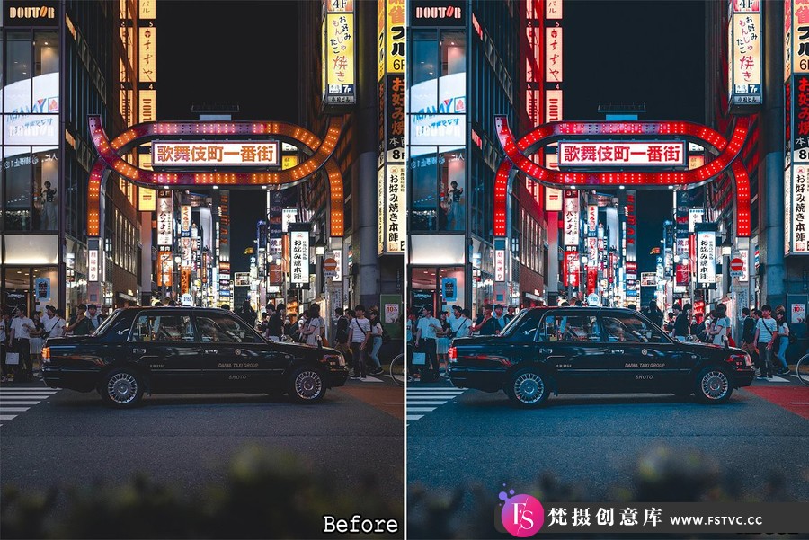 图片[7]-城市街拍霓虹电影风光后期调色LR预设Night Lights Lightroom presets-梵摄创意库