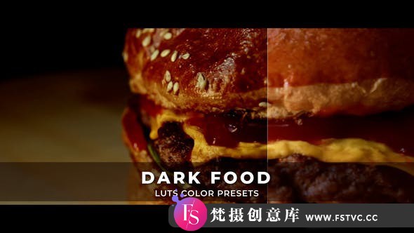 黑暗美食视频电影后期剪辑调色LUT预设 Dark Food Luts-梵摄创意库