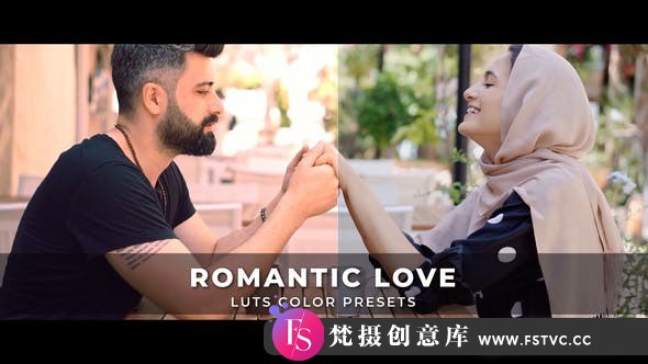 12个浪漫爱情电影视频MV后期调色LUT预设 Romantic Love Luts-梵摄创意库
