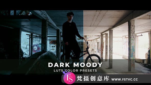 黑暗情绪电影大片视频后期调色LUT预设 Dark Moody Luts-梵摄创意库