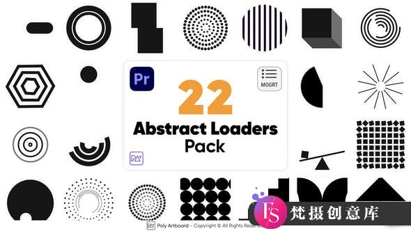 Premiere Pro的抽象APP加载动画 Abstract Loaders Pack Premiere Pro-梵摄创意库