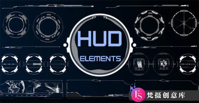 FCPX插件-未来主义科幻HUD元素 HUD Elements for Final Cut Pro-梵摄创意库