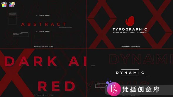 fcpx插件-排版图标展示效果模板 Typographic Logo Intro 支持m1 - 梵摄创意库-梵摄创意库