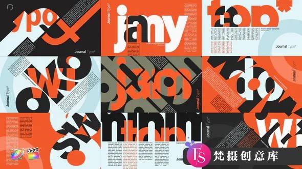 FCPX插件-期刊排版幻灯片字幕模板 Journal Typography 支持m1-梵摄创意库
