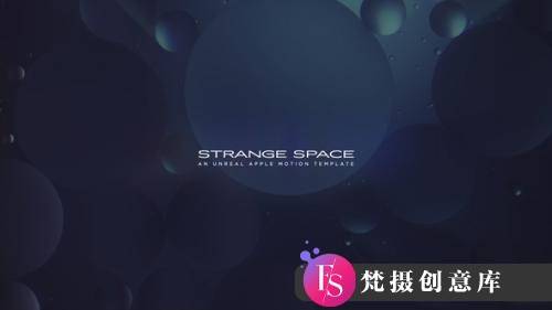 FCPX插件：科技梦幻空间动态模板 Strange Space 支持m1-梵摄创意库