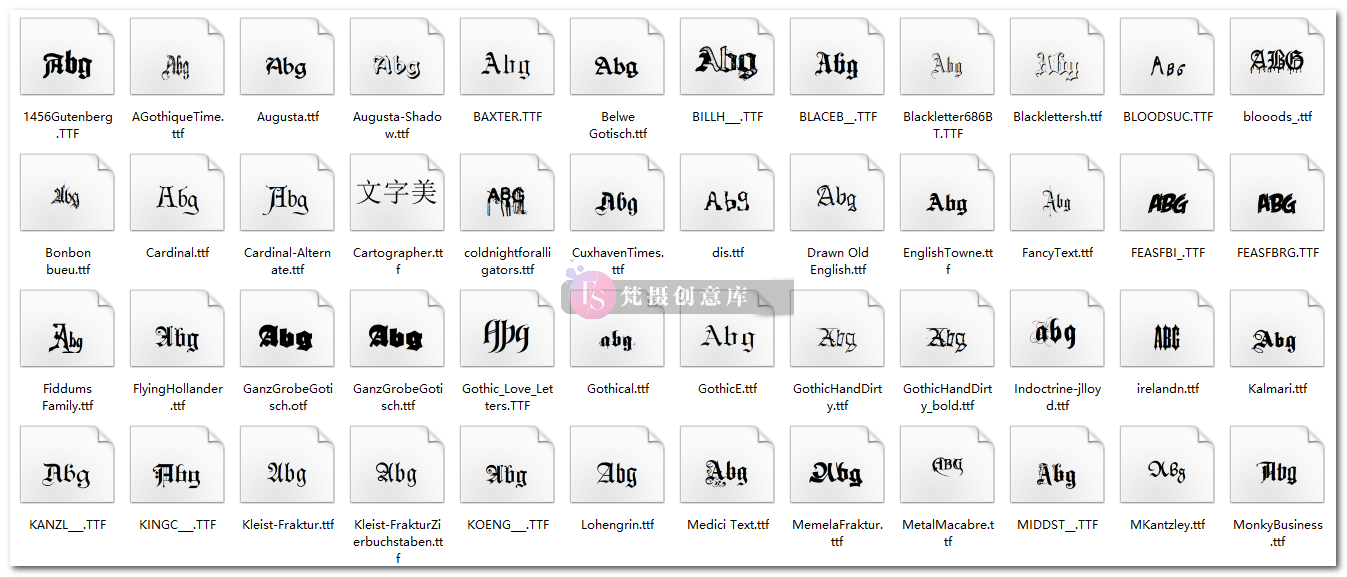 图片[4]-毛笔艺术字体繁体草皮书字体库大全 精选中英文设计素材ps字体包-梵摄创意库