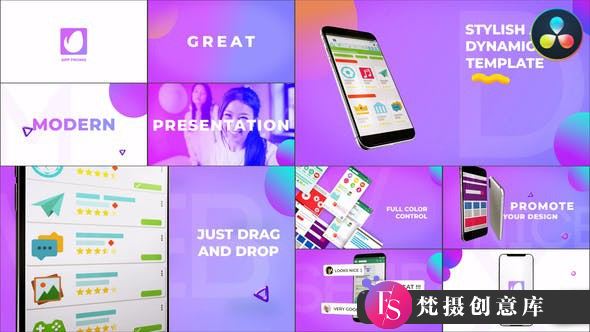 图片[1]-达芬奇应用程序推广模版 App Dynamic Promo for DaVinci Resolve-梵摄创意库