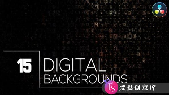 达芬奇数字背景动画 Digital Backgrounds for DaVinci Resolve