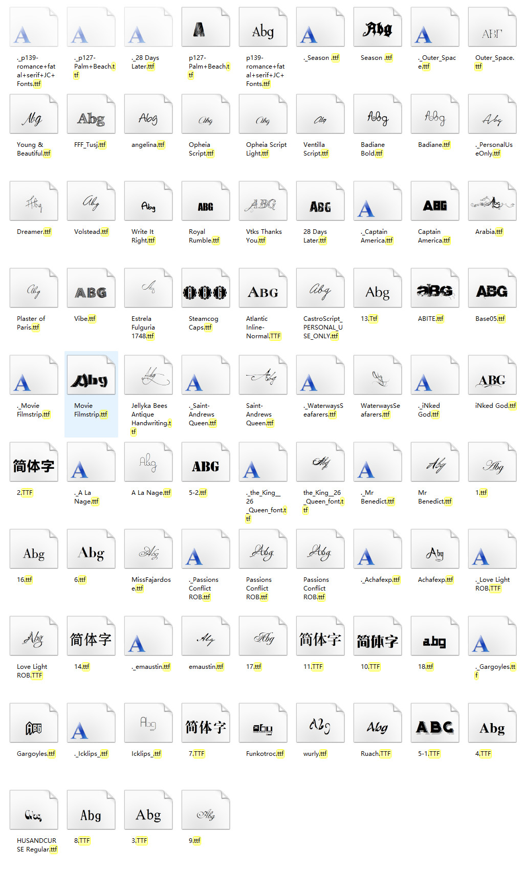 图片[4]-设计师常用字体平面设计专用通用字体PS设计AI中英文字体素材-梵摄创意库