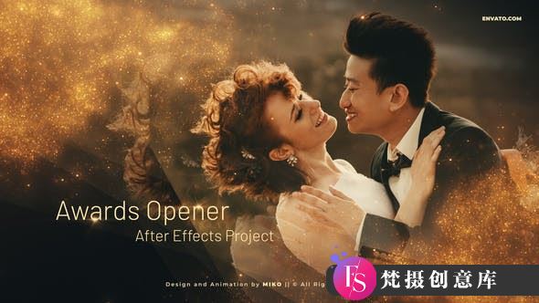 粒子背景获奖宣传片头模板 – Awards Slideshow Opener-梵摄创意库