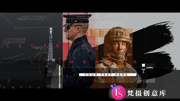 震撼科技风格战争历史片头AE模板 – 战争史诗幻影展示