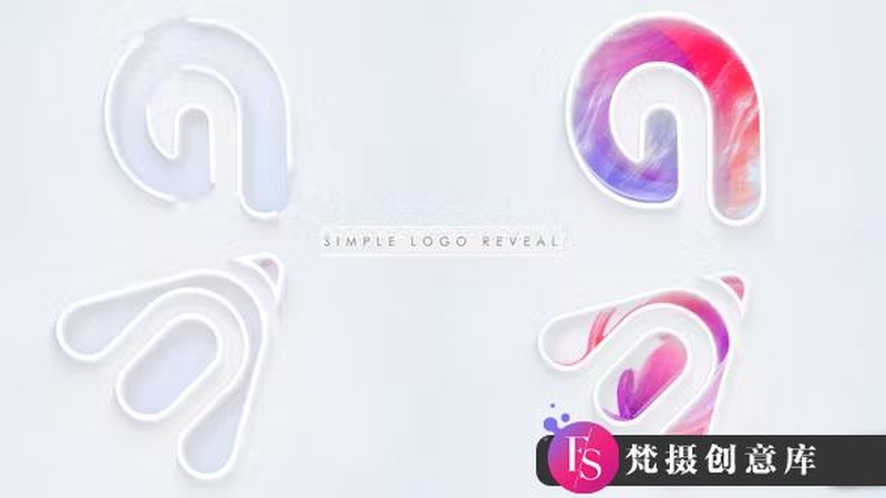 AE模板-简洁干净Logo动画 Simple Logo Reveal