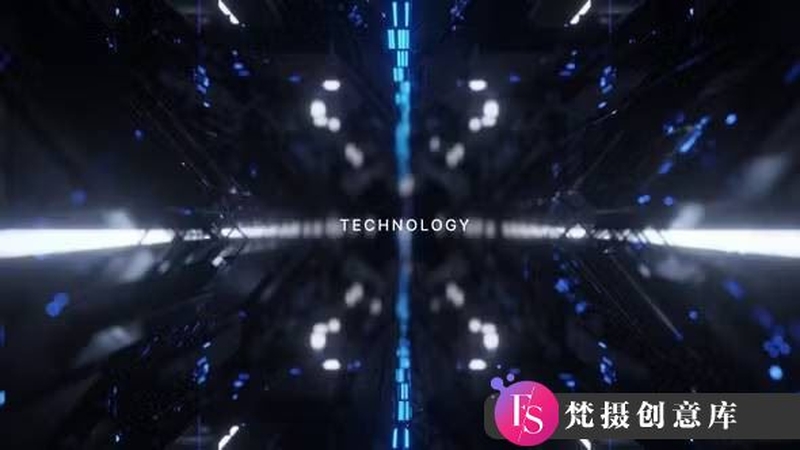 震撼科技感隧道文字AE模板- Epic Technology Trailer-梵摄创意库