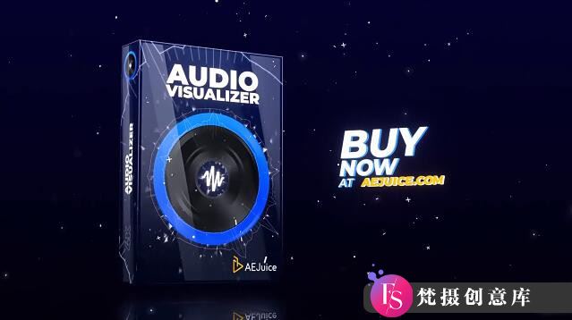 音乐波形可视化动画：AEJuice Audio Visualizer模板-梵摄创意库