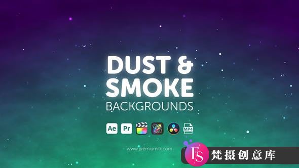 “Dust & Smoke Backgrounds: PR Presets and Video Assets with Particle Effects”