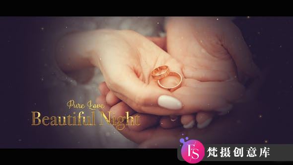 婚礼动画模板：感人爱情故事的PR版 Wedding Slideshow-梵摄创意库