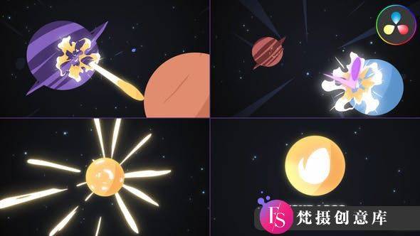 星际弹跳：达芬奇星球小行星标志-梵摄创意库