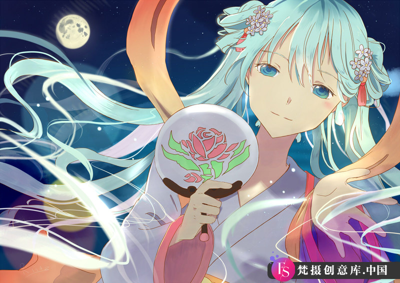 中秋明月初音同人CG图包-创作学习-107MB-59P-梵摄创意库