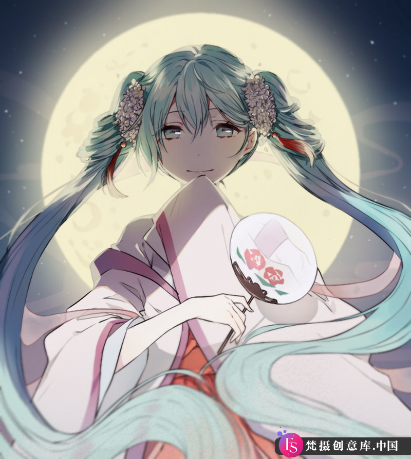 图片[6]-中秋明月初音同人CG图包-创作学习-107MB-59P-梵摄创意库