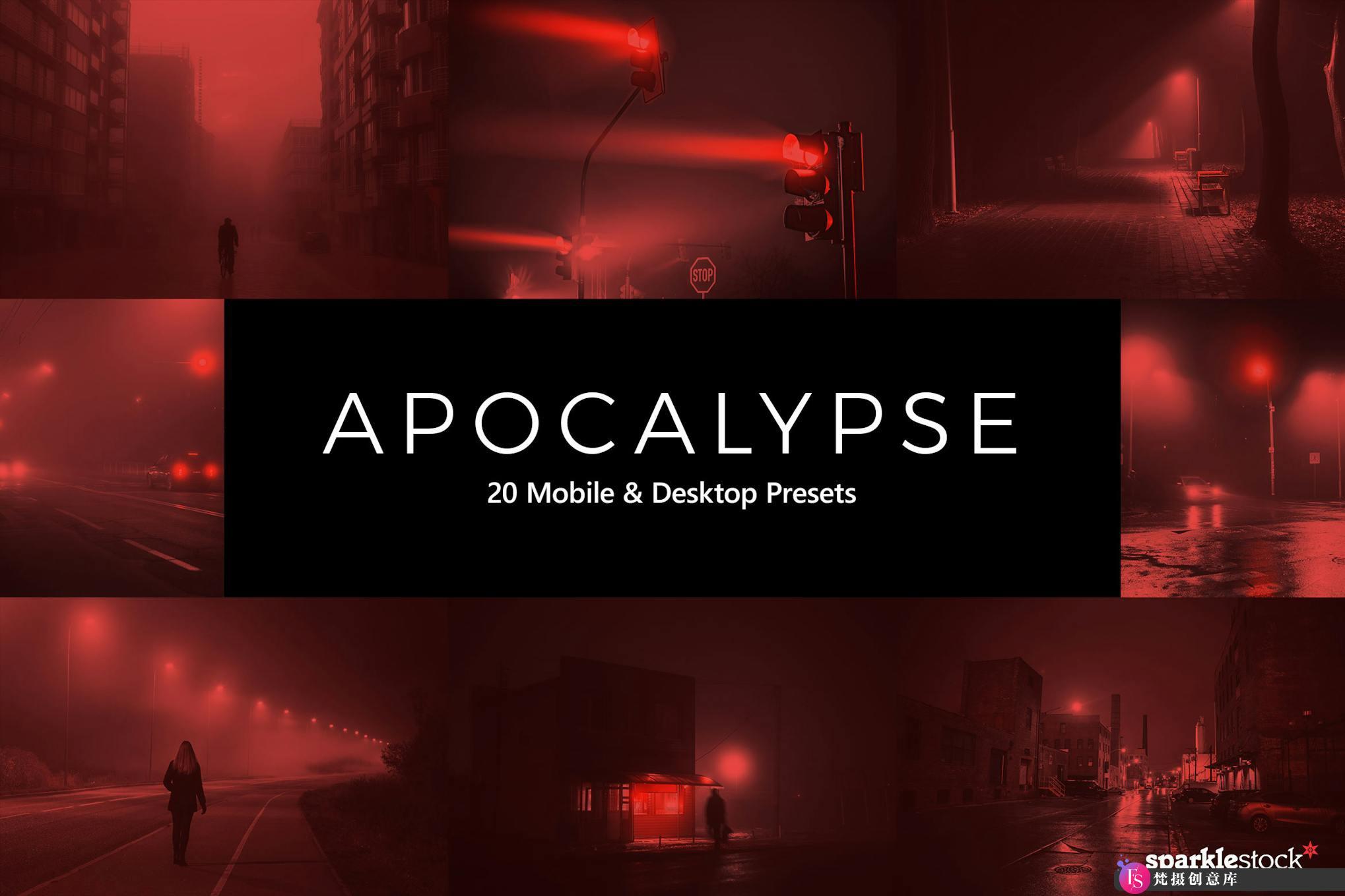 20种启示录赛博朋克电影调色LR+LUT预设 Apocalypse Presets & LUTs-梵摄创意库