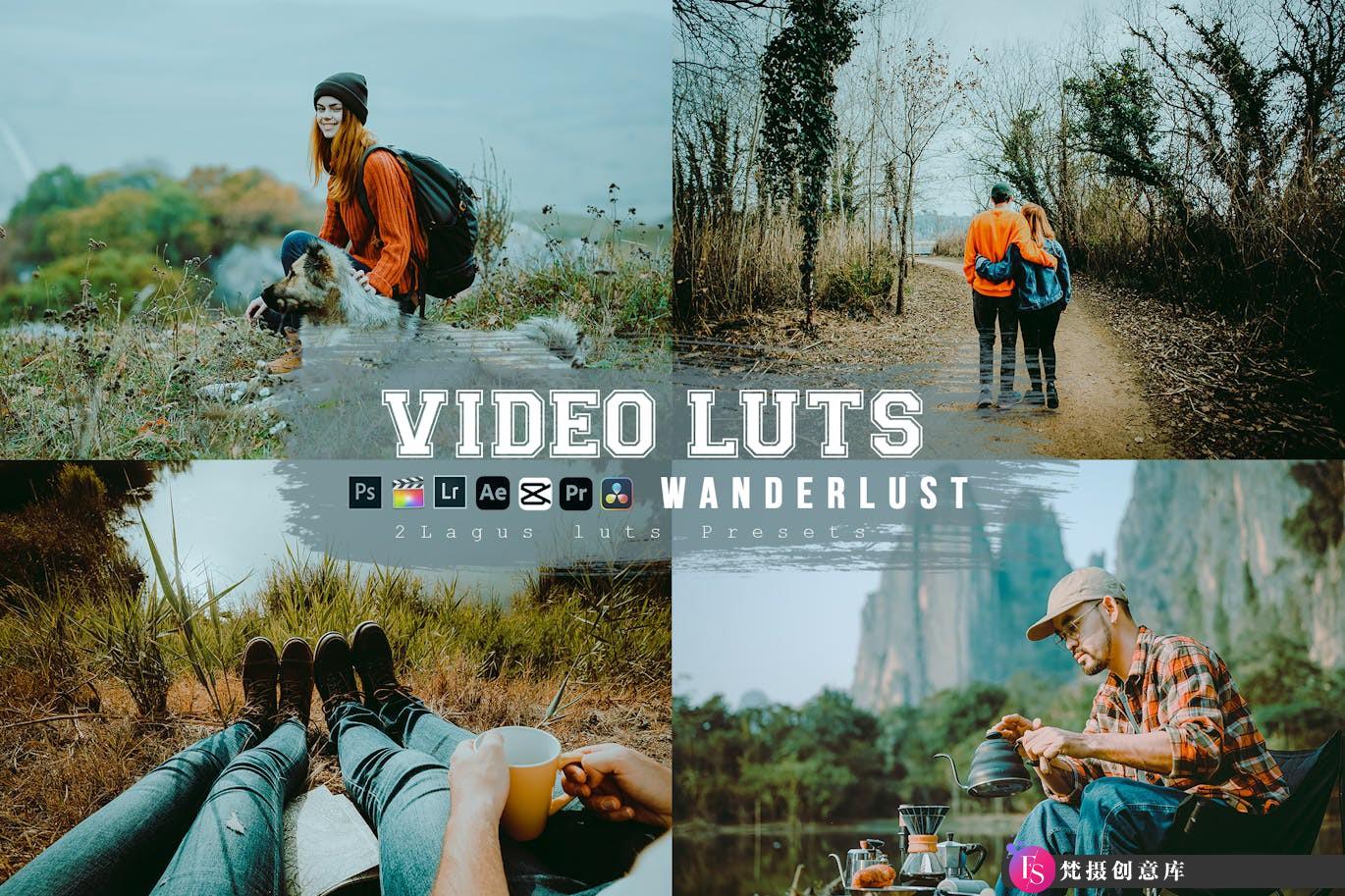 旅游博主经典电影调色LUT预设 Wanderlust Film Luts Video