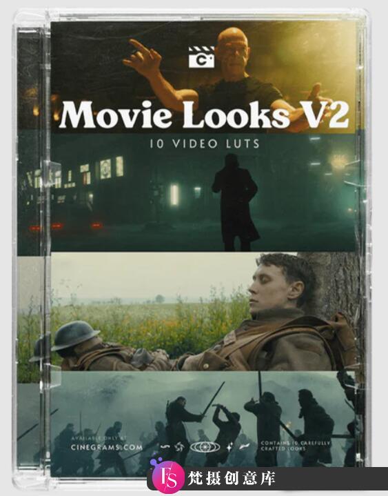 Cinegrams-10个标志性电影外观LUT预设第二季 Movie Looks V2 Video LUTs-梵摄创意库