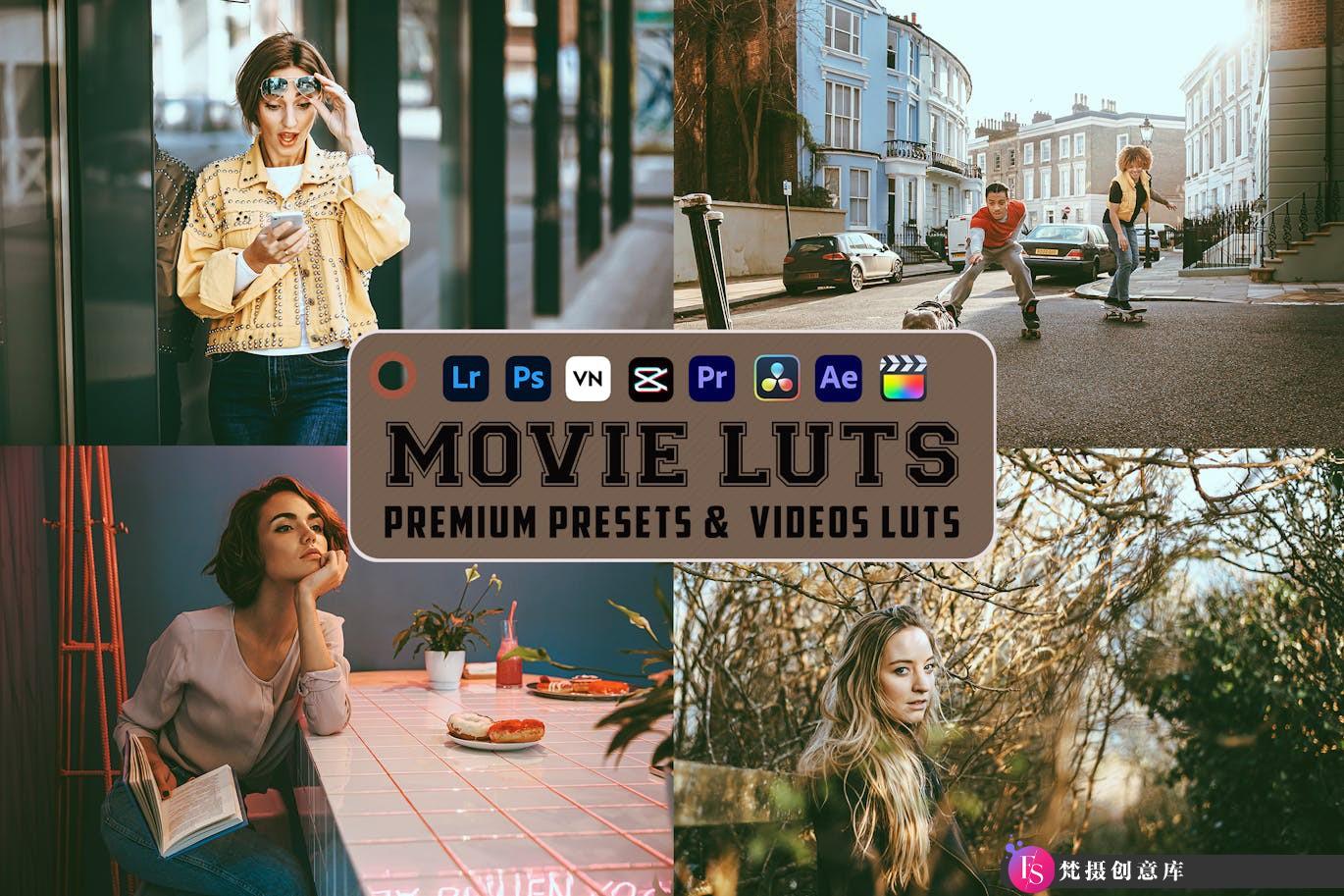 适合各种题材电影视频调色LUT预设 Movie Film Luts Video & Presets