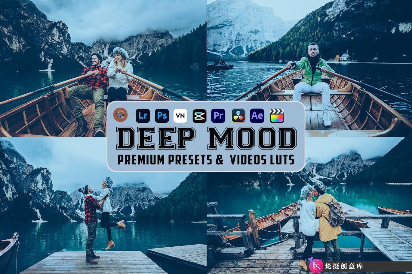 旅拍黑暗情绪电影视频调色LUT预设 Deep Moody Luts Video & Presets