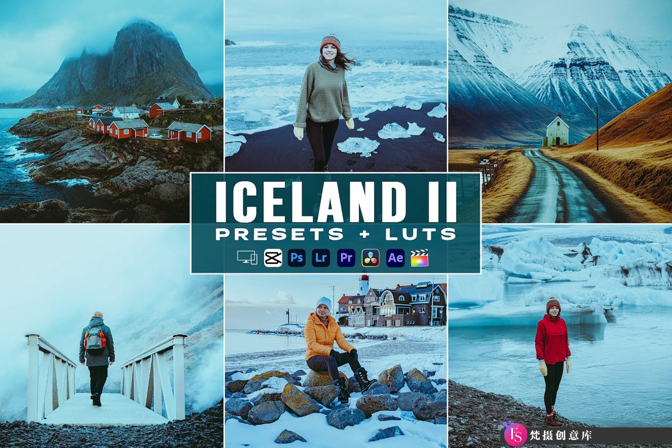 冰岛冬季电影视频调色LUT预设 Iceland Lifestyles Presets – luts-梵摄创意库