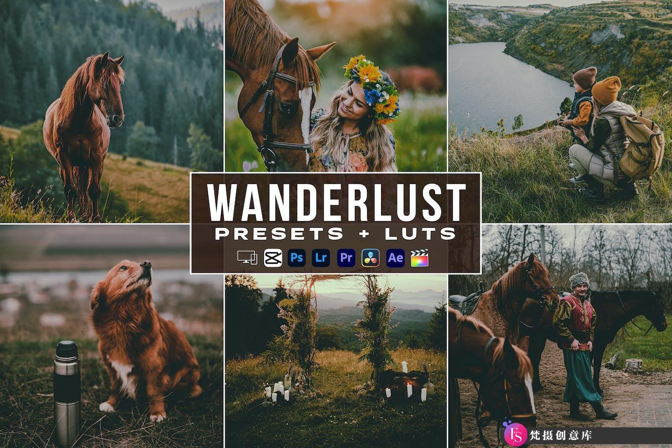 旅拍电影大片后期调色LUT预设 Wanderlust Luts Video And Presets