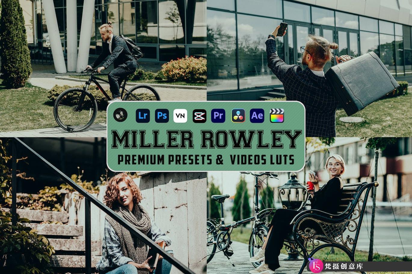 城市街拍电影后期调色LUT预设 Miller Rowley Luts Videos & Presets