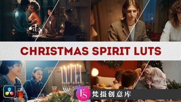 20个温暖节日气氛达芬奇剪映电影视频调色Christmas Spirit LUTs-梵摄创意库