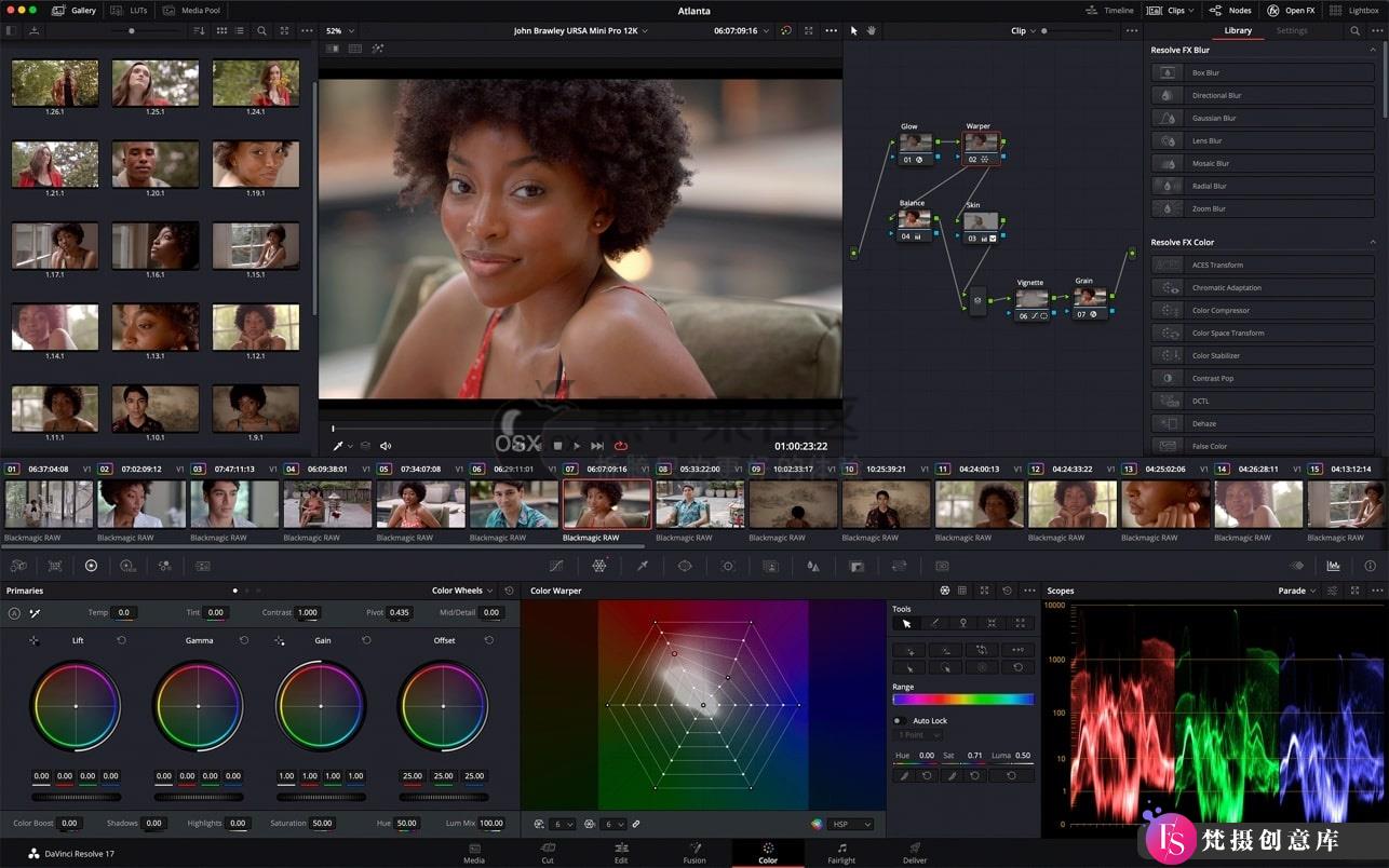 达芬奇调色软件DaVinci Resolve Studio For Mac v18.5：顶级视频编辑与调色体验