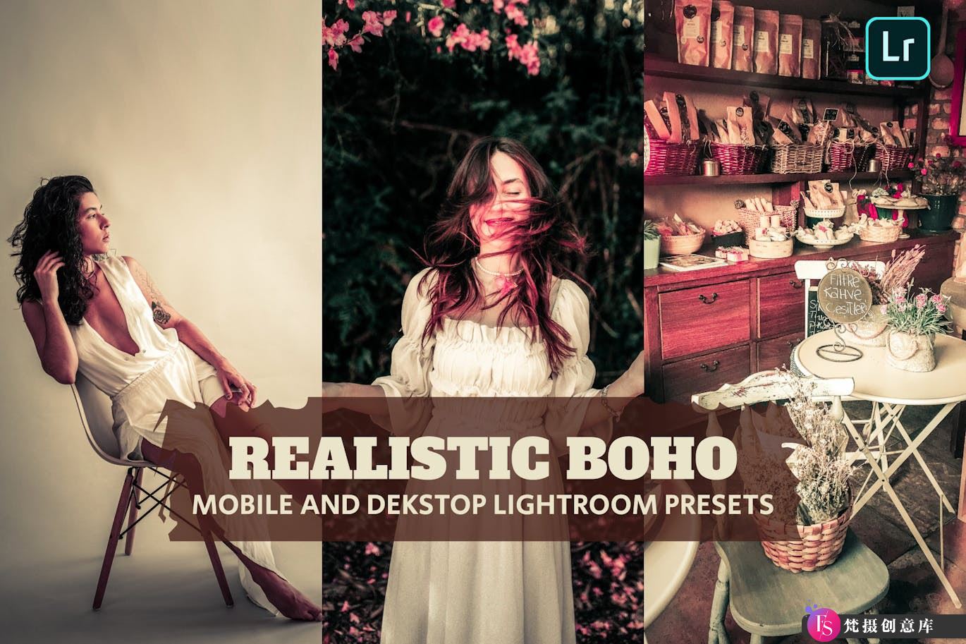 现实主义波西米亚风格Lightroom预设Realistic Boho Lightroom Presets-梵摄创意库