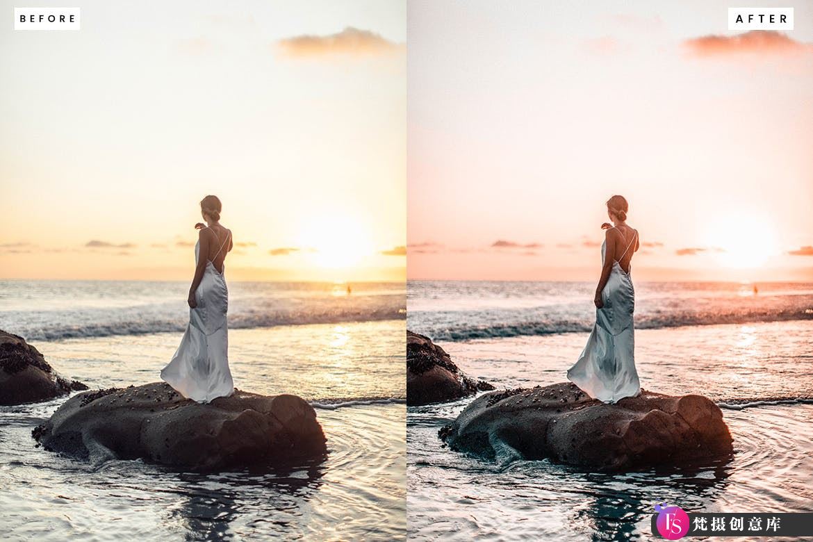 落日余晖人像后期调色Lightroom预设 Beach Girl Lightroom Presets