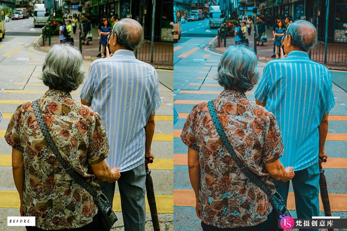 12种香港影视色彩LR调色预设 Cinematic Hong Kong LR预设