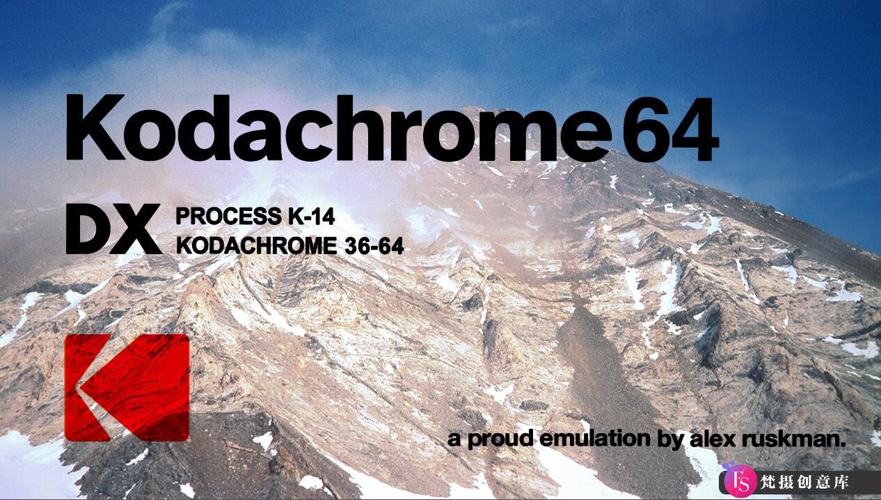 适用于Lightroom的Kodak柯达影视胶片Kodachrome 64预设-梵摄创意库