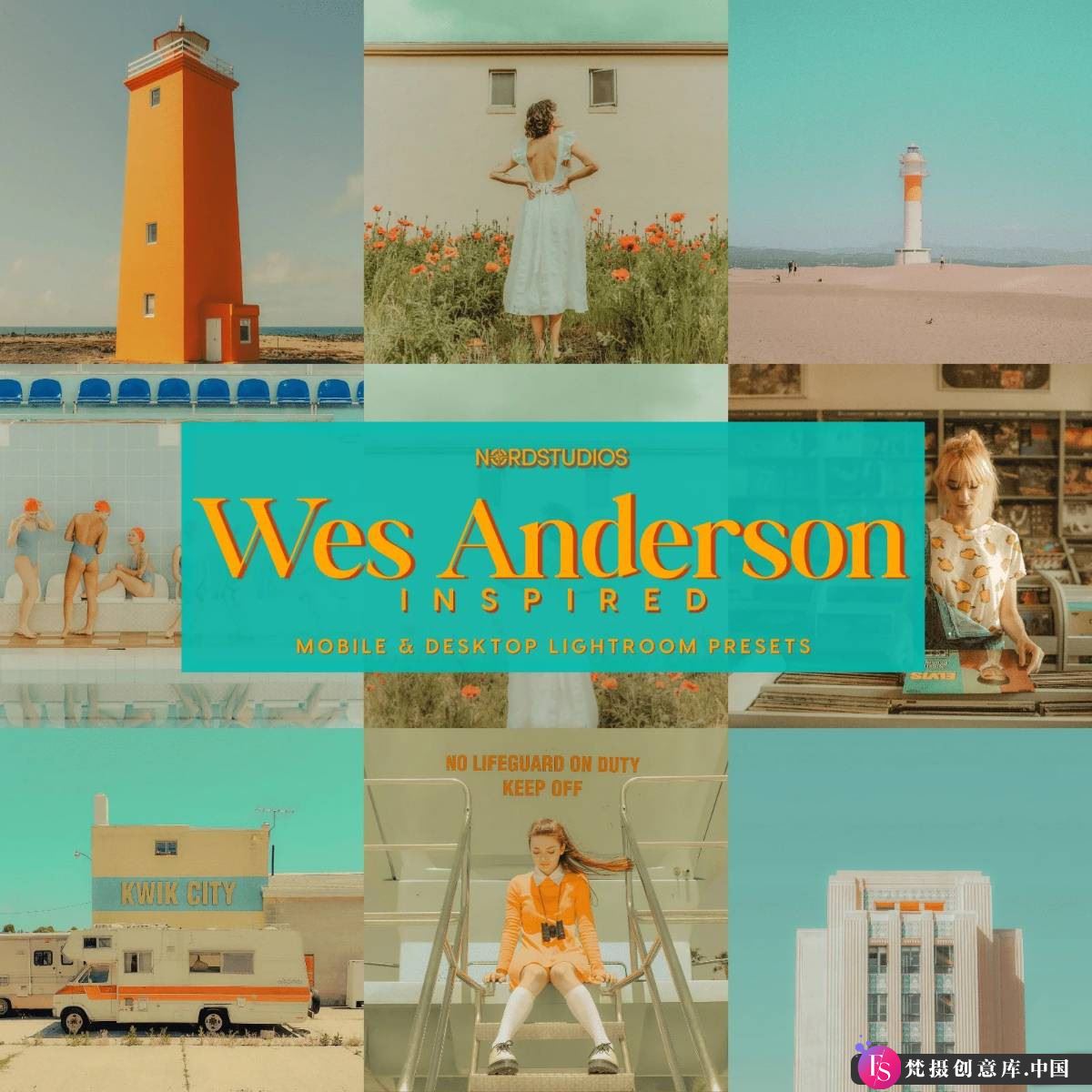 胶片LR预设韦斯·安德森复古唯美电影调色LR预设 Wes Anderson – Presets Pack-梵摄创意库