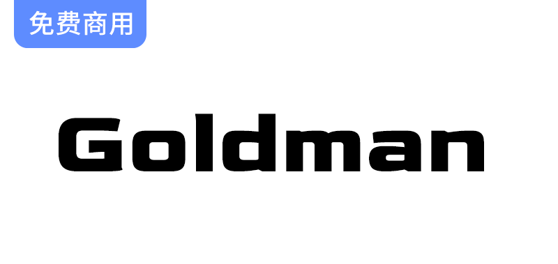 【Goldman】一款完美契合激情、科幻与惊悚主题海报的独特字体设计-梵摄创意库