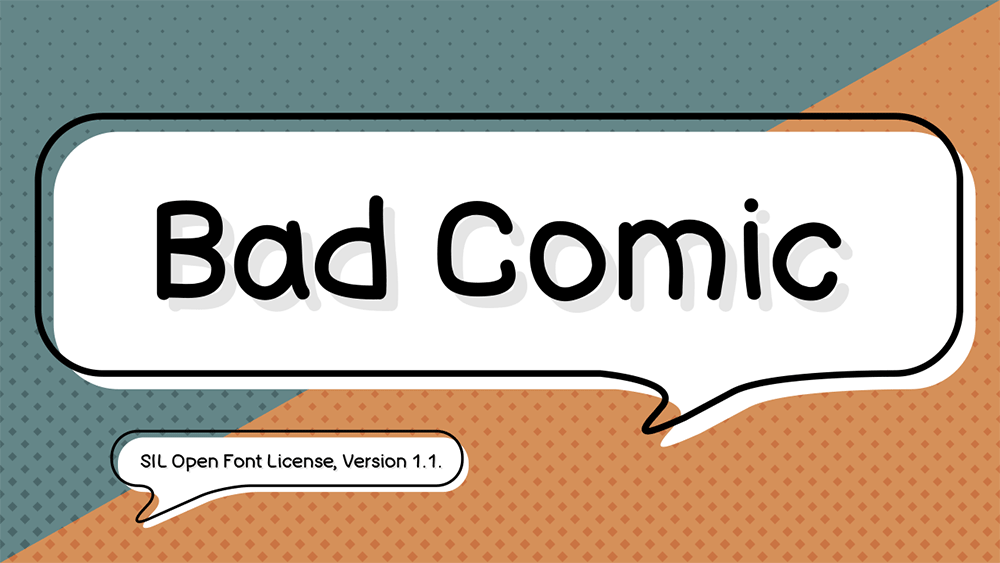 图片[1]-探索【Bad Comic】手写风格字体：两种独特样式与782个丰富字形等你来体验！-梵摄创意库