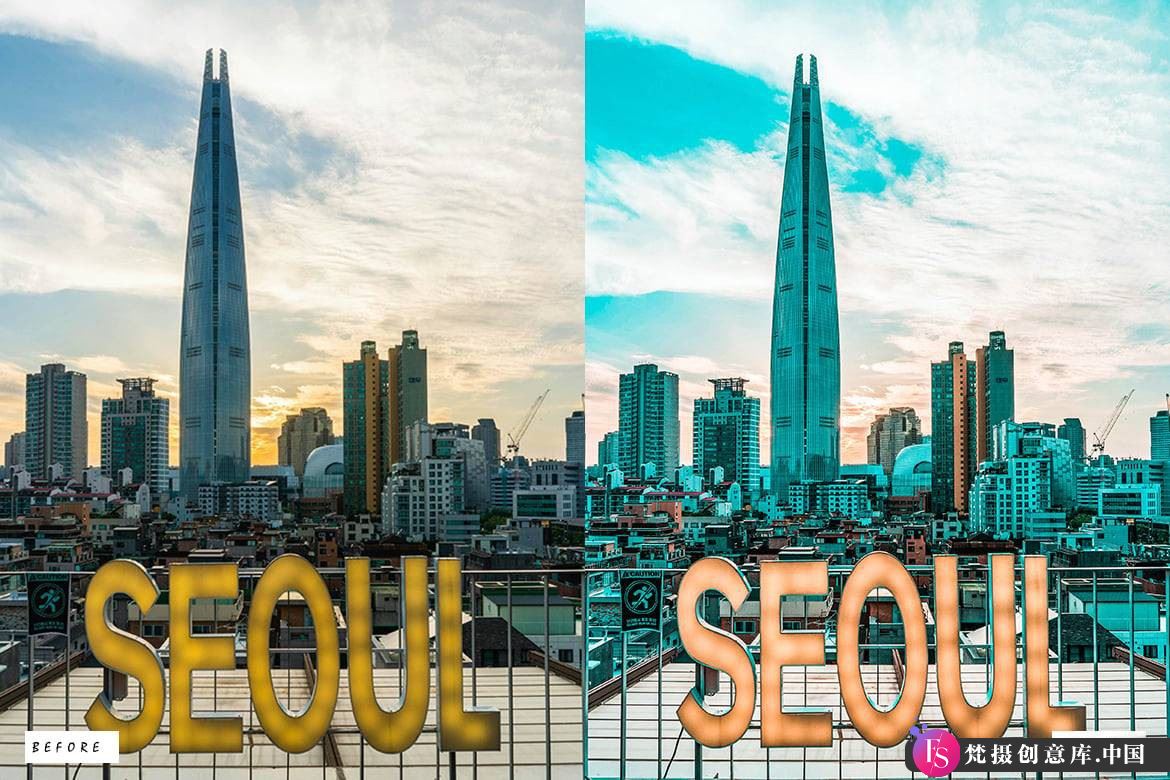 旅拍LR预设首尔城市旅行风光人像lr预设 Seoul Lightroom Presets