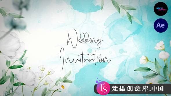 水彩婚礼请柬幻灯片 2.0 Watercolor Wedding Slideshow 2.0