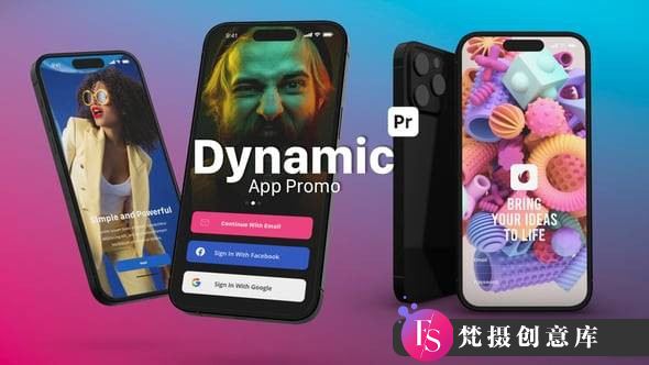 APP动态应用展示PR模版 Dynamic App Promo for Premiere Pro