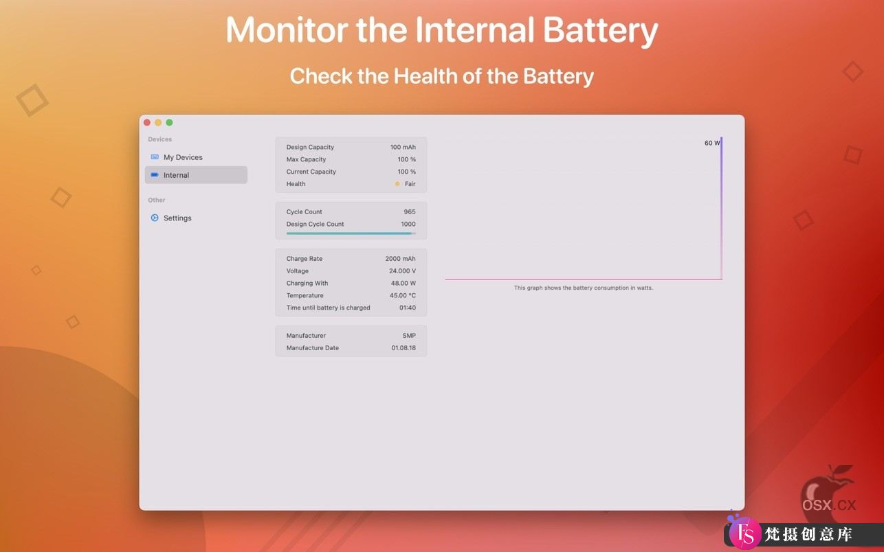 Magic Battery for Mac v8.1.3：智能电池监控工具，实时显示电量状态