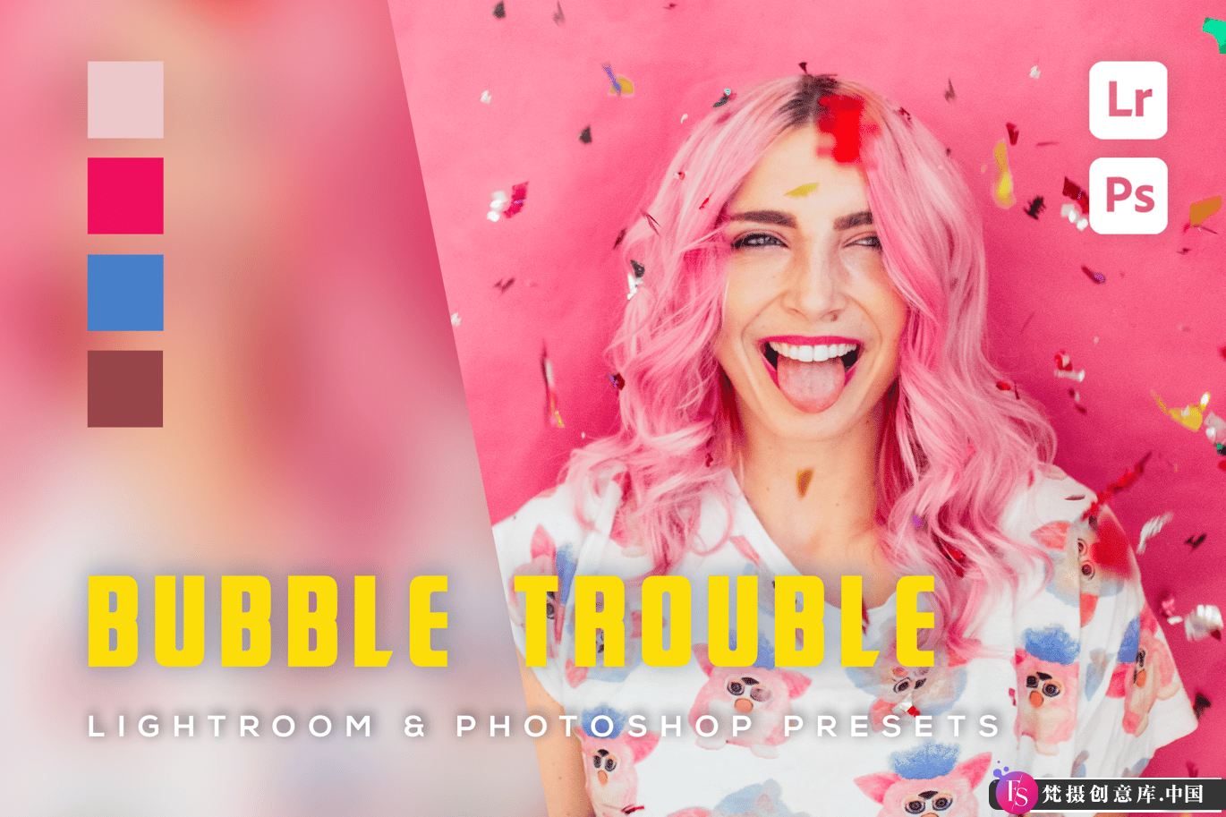 人像LR预设明亮色彩Lightroom预设 Bubble Trouble Lightroom and Photoshop Presets