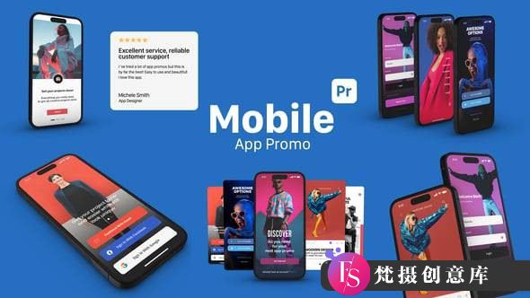 手机应用展示PR模版 Mobile App Promo for Premiere Pro