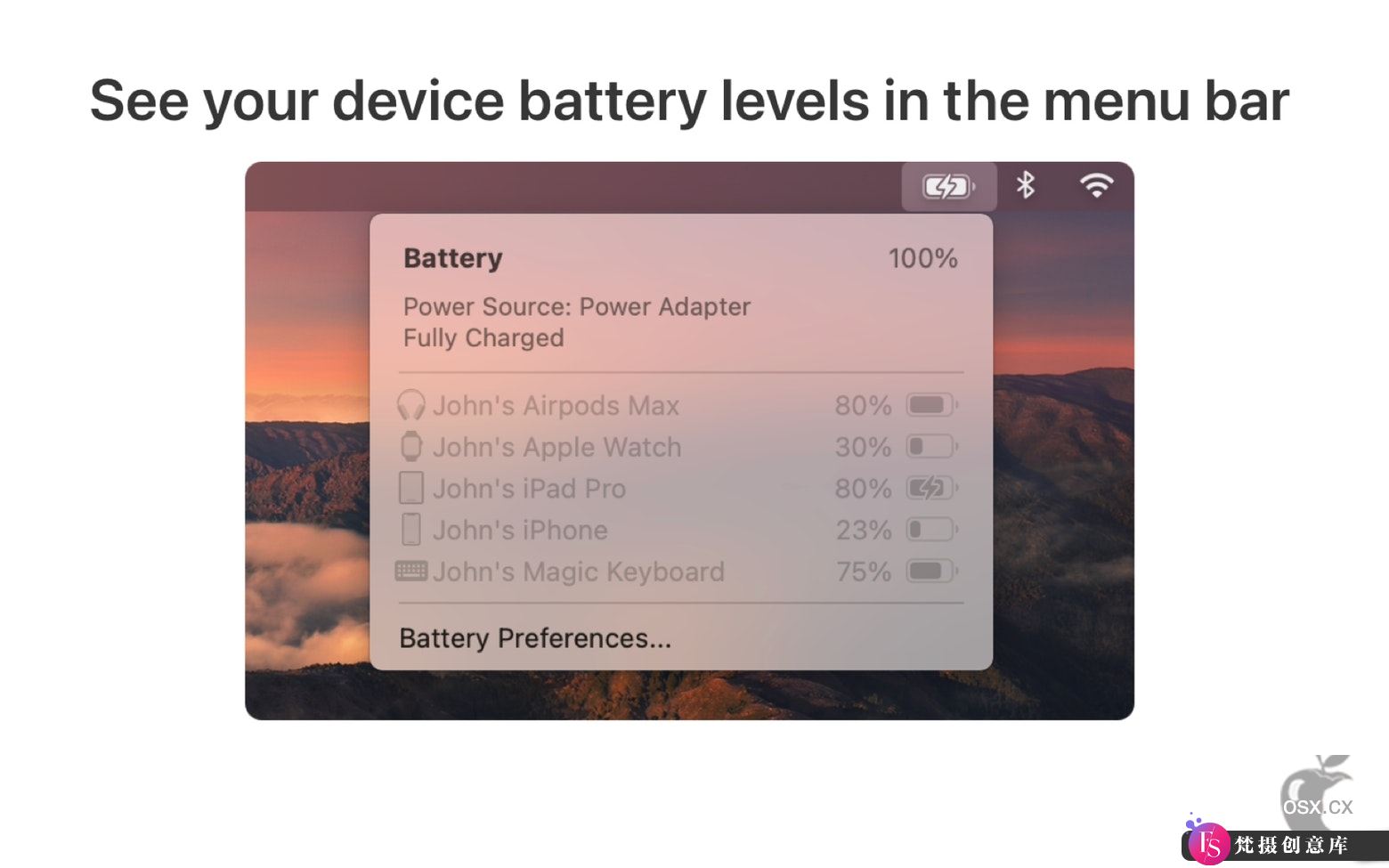 Batteries For Mac v2.3.1 多设备电池余量管理软件-图片1